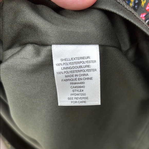 Floral Green Slip Dress | Size XS - Picture 4 of 10